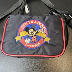 Disneyland‎ Resort Pin Trading Bag Mickey Mouse Adjustable Strap Collector
